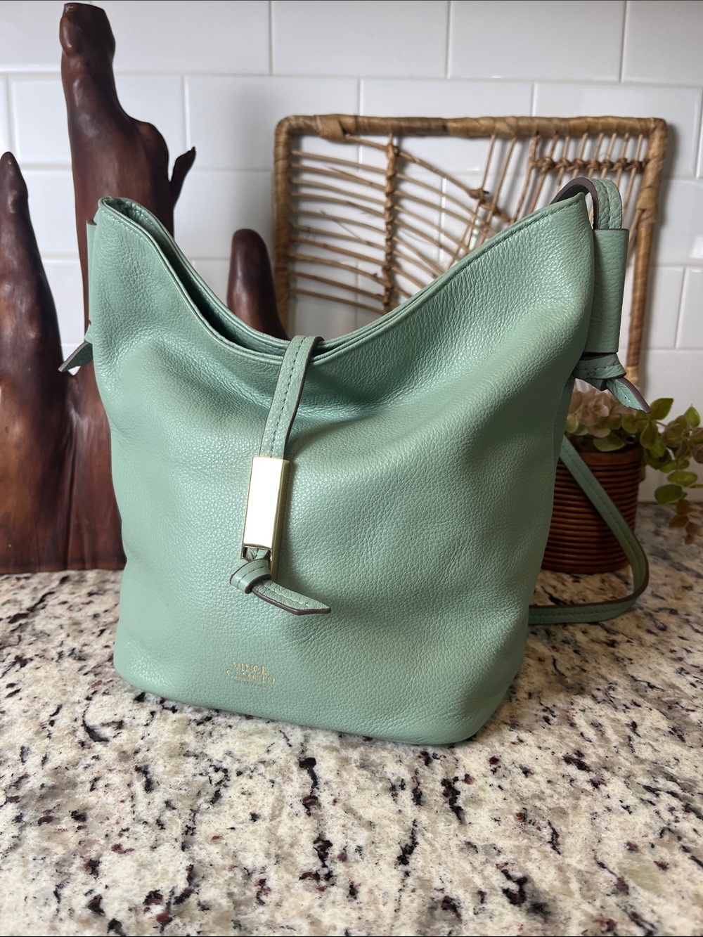 Vince Camuto Slouchy Leather Bucket Bag - Picture 4 of 12